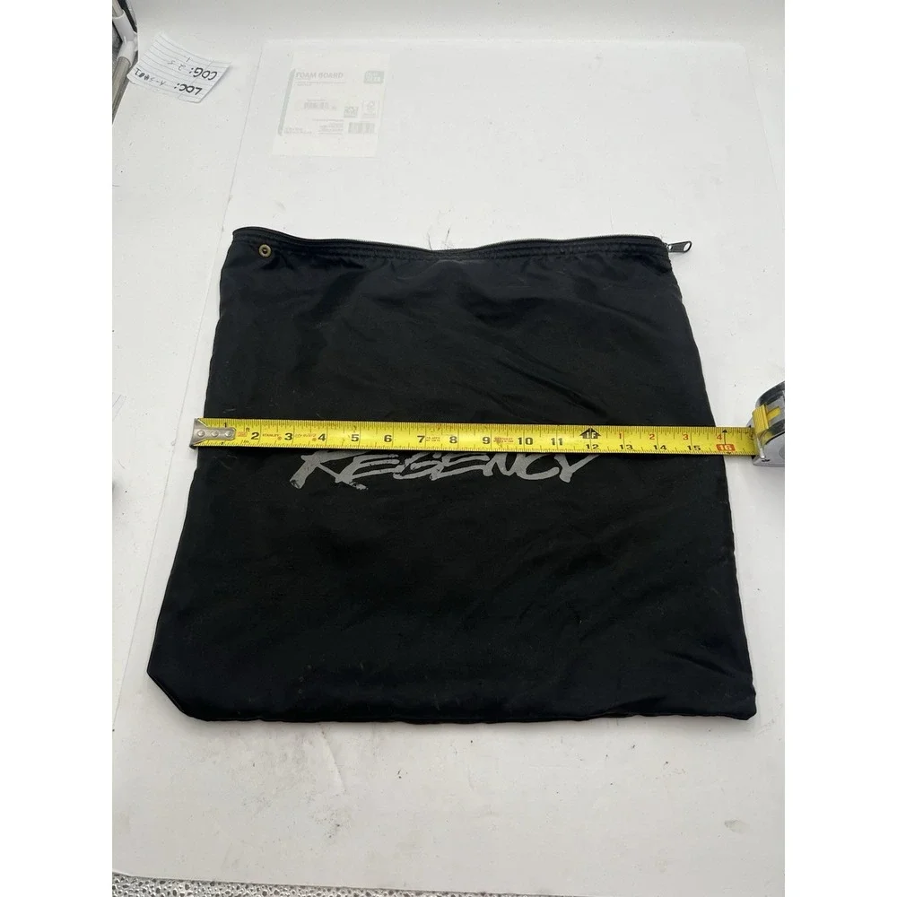 Vintage Regency Vacuum Accessory Storage Bag Black Zippered 16x16